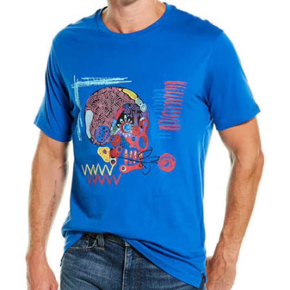 Robert Graham Everglades Cobalt Skull Tshirt